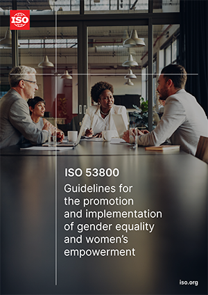 Cover page: ISO 53800 – Guidelines for the promotion and implementation of gender equality and women’s empowerment